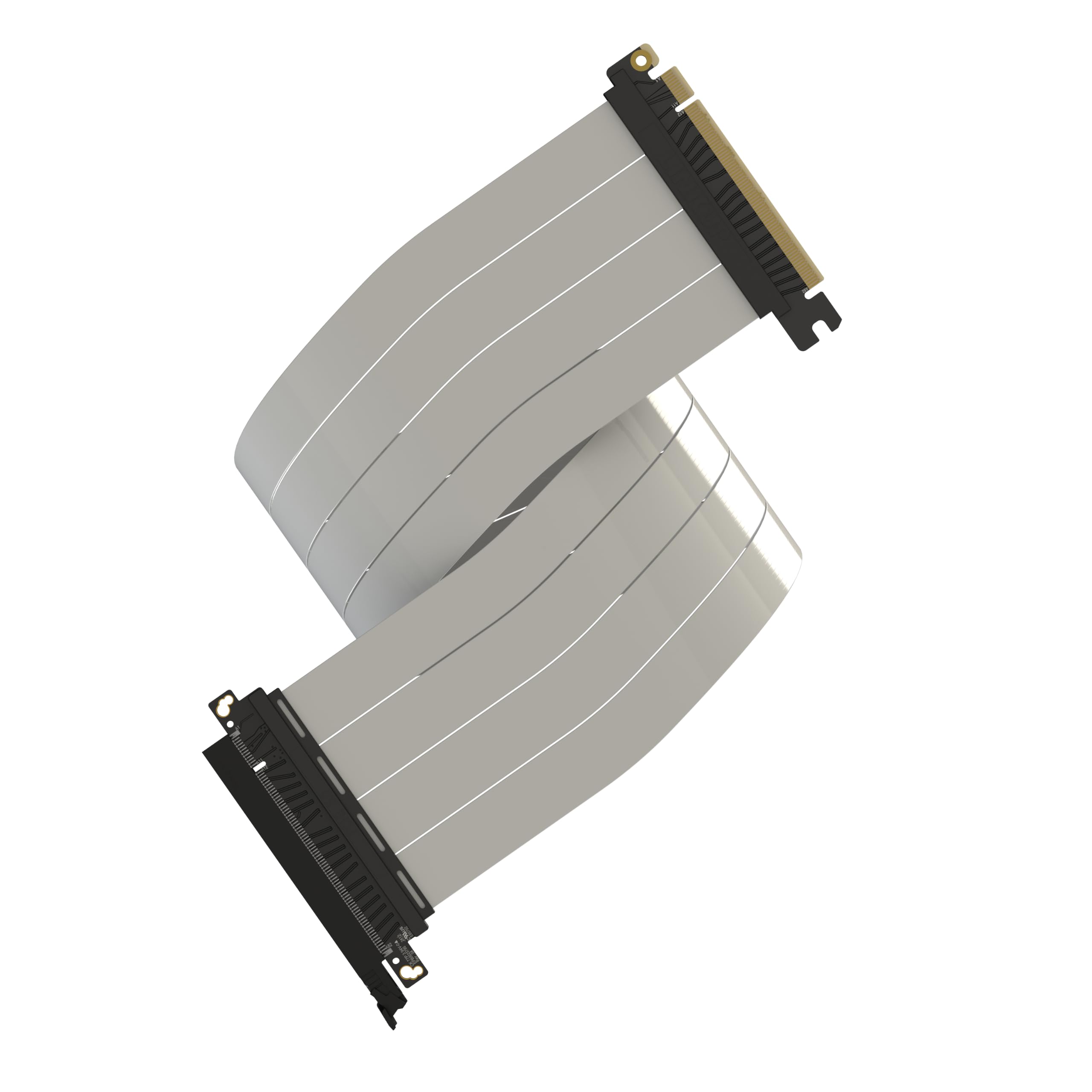 LINKUP Kabel PCIe 5.0 Riser | do pionowego montażu GPU | prosty | karta graficzna GPU Ready | do użytku z PCIe 4.0 i RX9070/RTX5090 | 70 cm (długość całkowita: 74 cm)