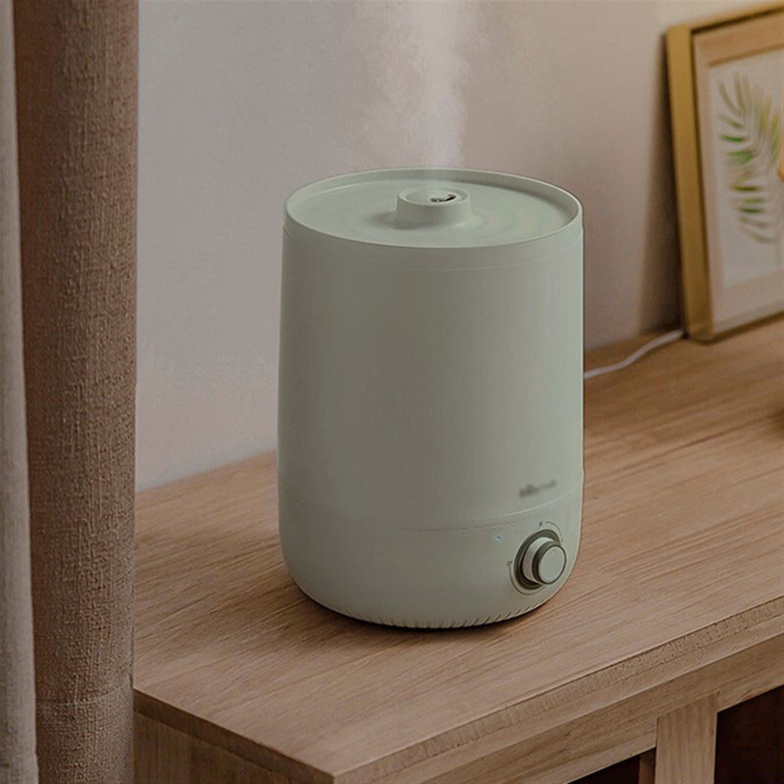 purificador de aire y humidificador 4.5L de humidificador de gran capacidad, apagado automático, humidificador de escritorio Top de relleno de aceite Difusores de aceite Humidificadores tranquilos for
