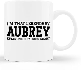 TerRine Aubrey Personal Name Women Girl Funny Aubrey Cup 11oz White Mug
