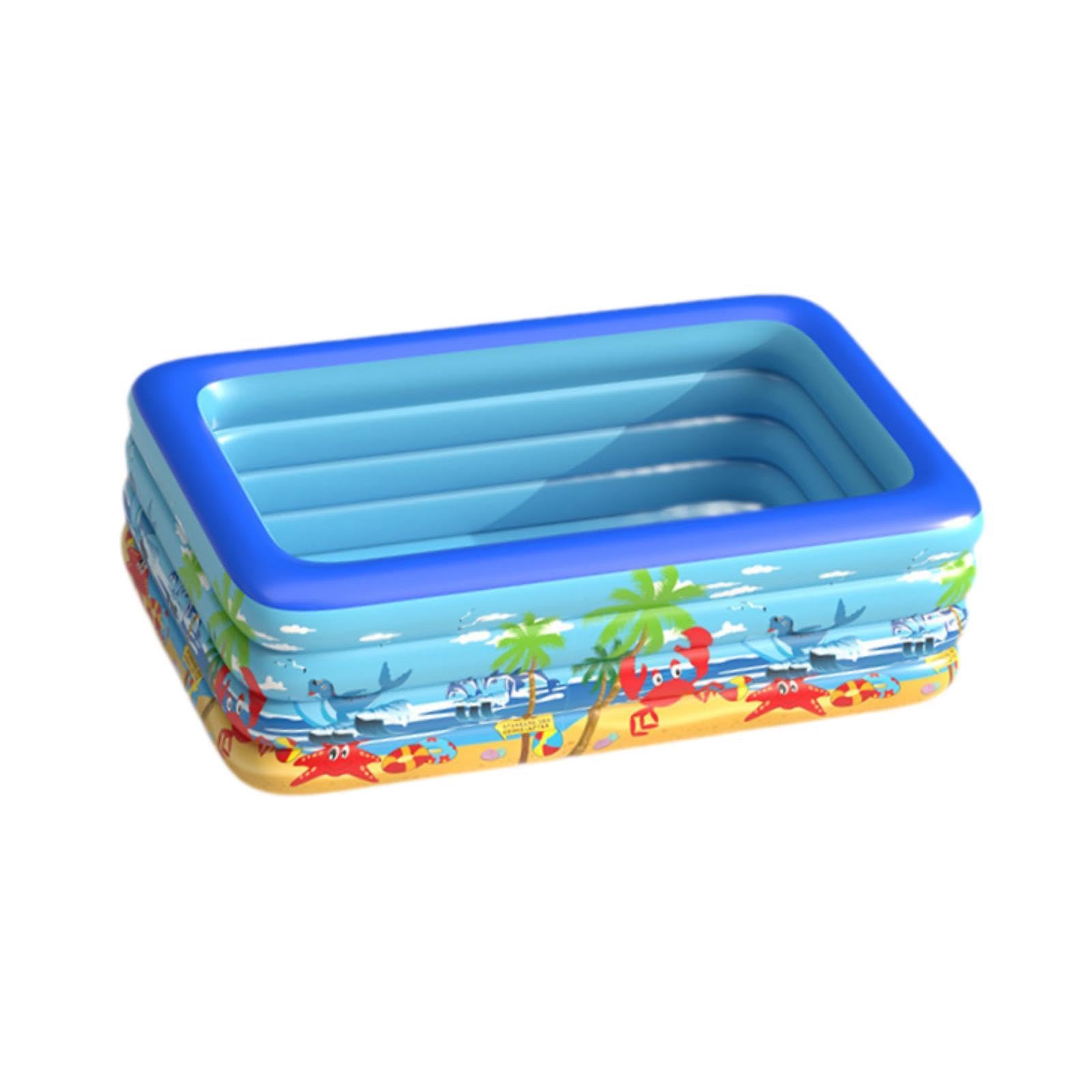Enakshi (LABEL) Creations Inflatable Pool for Kids and Adults Blow up Pool for Home Indoor Garden Yard 210x150x70cmHome & Garden|Yard, Garden & Outdoor Living|Pools & Spas|Swimming Pools|Inflatable-picture-11