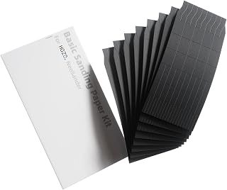 HOZO NeoSander ベーシックサンディングペーパーキット 8粒度(#180~#1500) ウェットサンディング対応 再利用可能サンディングシート 残留物フリー粘着裏地 スターターパック シェーピング サンディング ファインポリッシュ