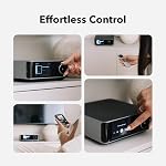 WiiM Amp Ultra with Voice Remote 2 | 100W Streaming Amplifier with Premium ESS ES9039Q2M DAC & Dual TI TPA3255 Amps | Built-in RoomFit EQ & Touchscreen | HDMI ARC, Optical, RCA Inputs | Space Gray