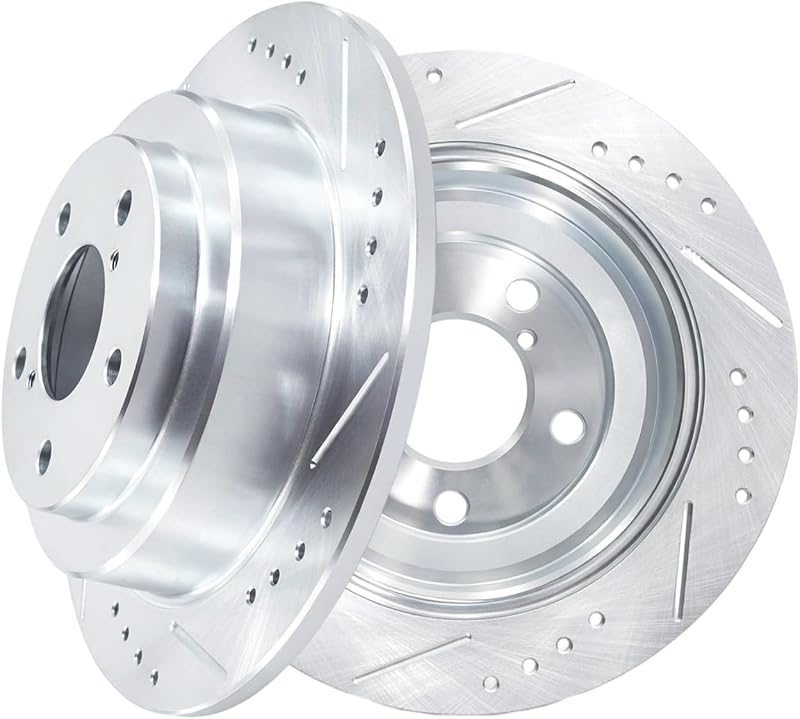 Discos de freio traseiros HUSCH 10,47 polegadas para Subaru Forester, Impreza, Legacy e 9-2X – Par com 2 unidades