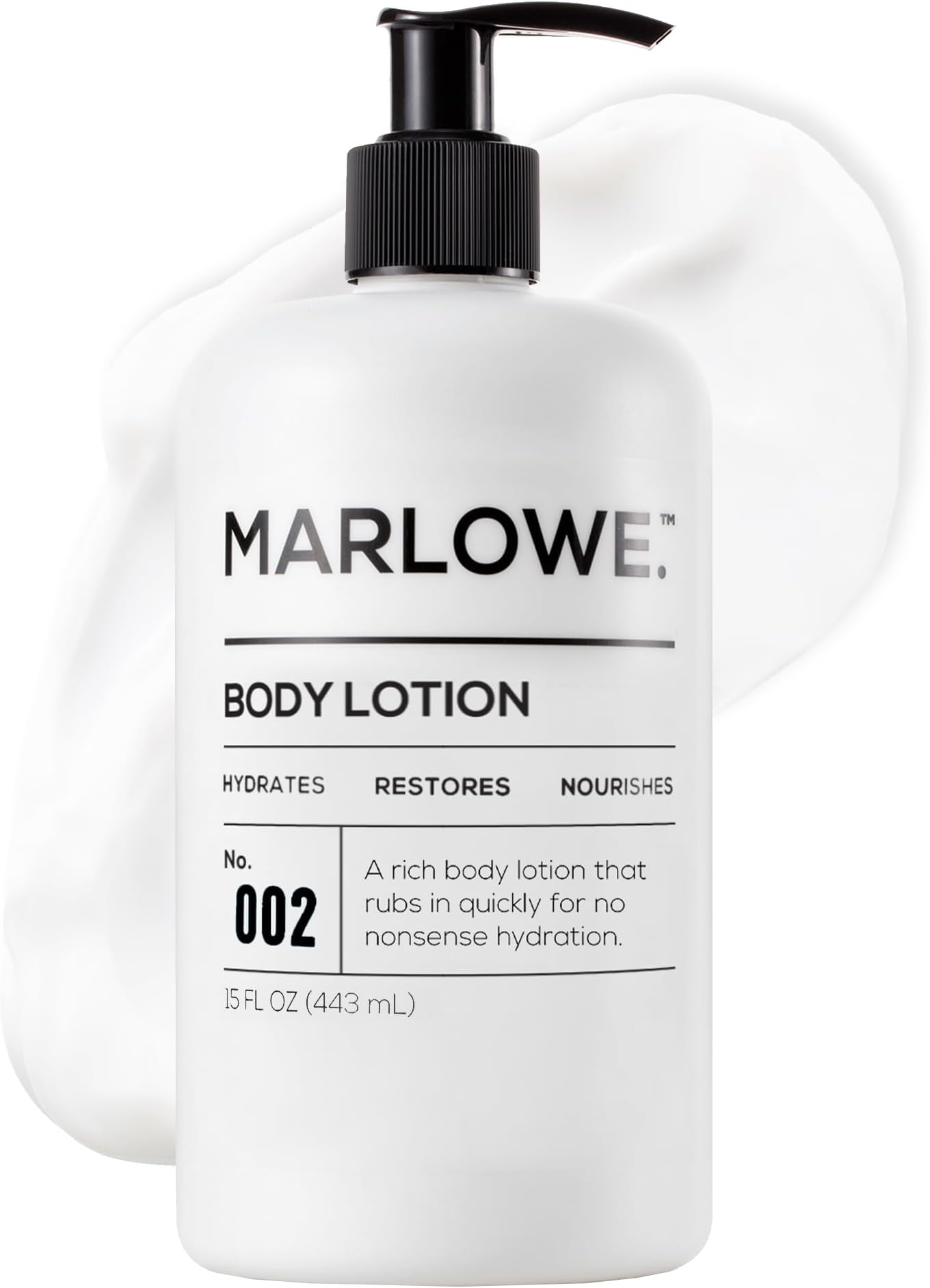 Marlowe. No. 002 extra moisturizing body lotion 15 oz