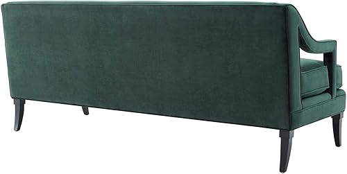 Miniatura 36 de Modway Sofá de terciopelo tapizado moderno de mediados de siglo Concur en rosa polvoriento Rosa (Dusty Rose),Verde,Gris,Marfil,marino,verde azulado