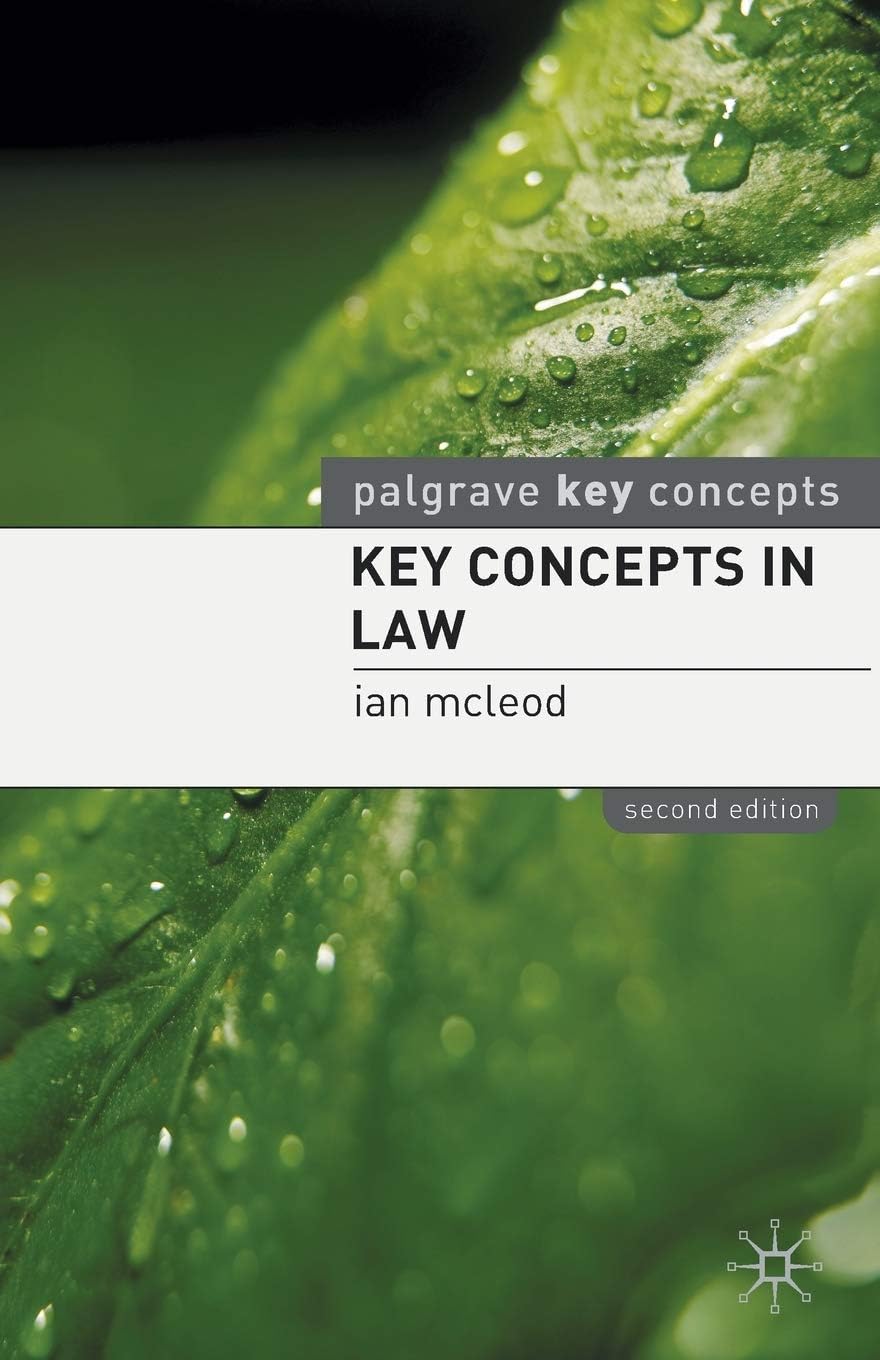 Key Concepts in Law (Palgrave Key Concepts)