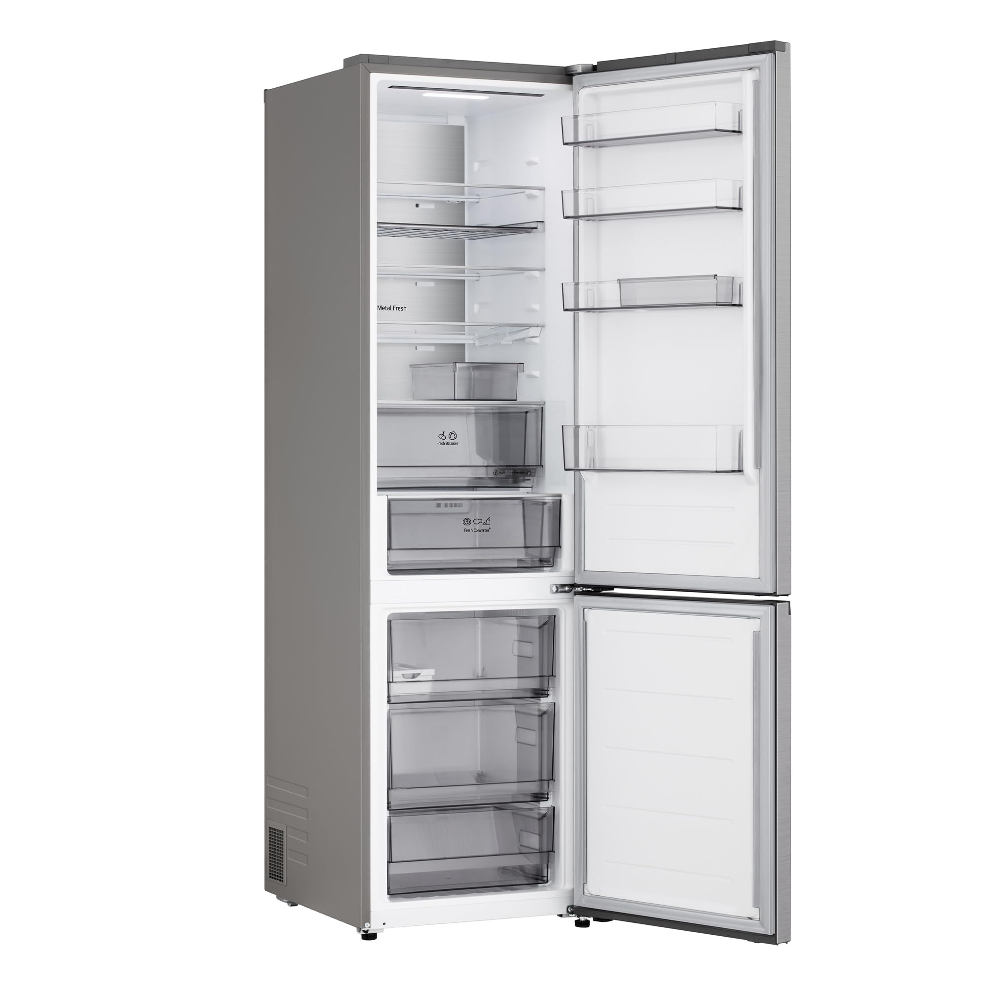 LG GBBS525APY lodówko-zamrażarka do zabudowy (375 l, wysokość 203 cm, szerokość 59,7 cm) z 112 kWh/a i Smart Inverter Compressor®