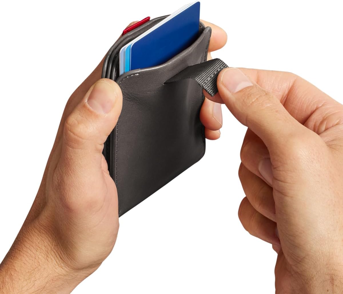 Distil Union Wally Bifold 5.0 RFID Wallet - No ID Window - Slim Bifold Wallet for Men with Money Clip, Premium Leather – Minimalist RFID Card Holder - Holds 14 Cards & 30 Bills - Gray - Image 6