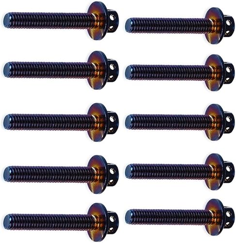 Kits de carrocería universales para motocicletas, 10 piezas M6 x 10 M6 x 15 M6 x 25 M6 x 30 M6 x 40 Tornillo de motor para Yamaha MT01 MT03 MT07 07