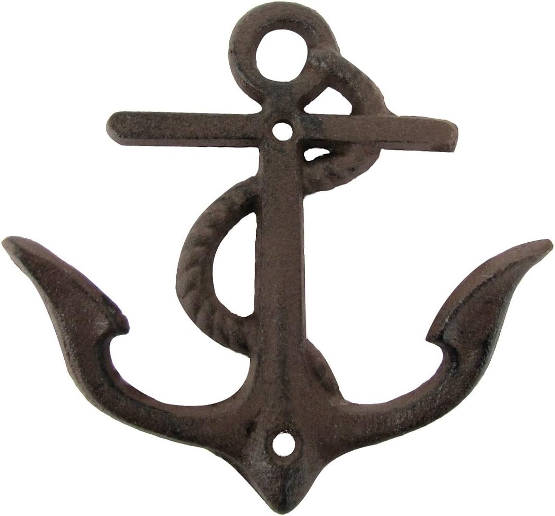 IIV Treasure Gurus Wall Mount Ships Anchor Key Ring Coat