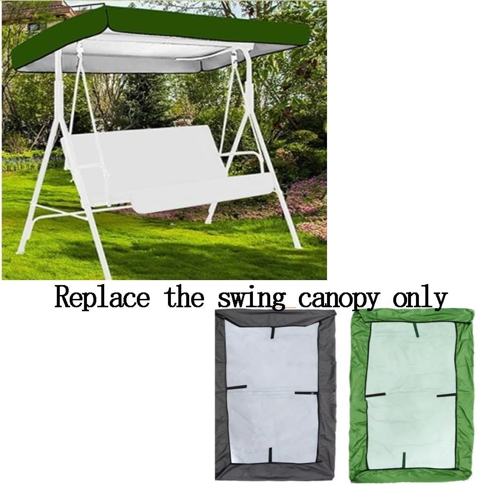 Copertura di Ricambio per Dondolo da Giardino, 191x120x18cm 195x125x15cm Tetto del Dondolo da Giardino Telo per Altalena Hollywood Sostituzione(Coffee,195x125cm/76.77x49.2in)