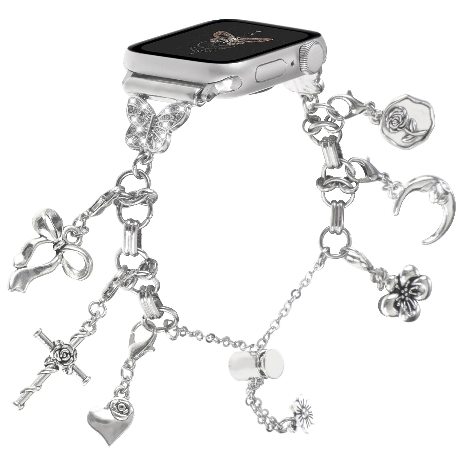 Amazon.com: FERJITGR Charm Bracelet Watch Band Compatible  display picture 1
