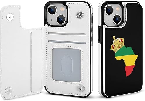 African American Pride Compatible with iPhone 14 Phone Cases Card Holder Wallet Shockproof Flip Protection Cover