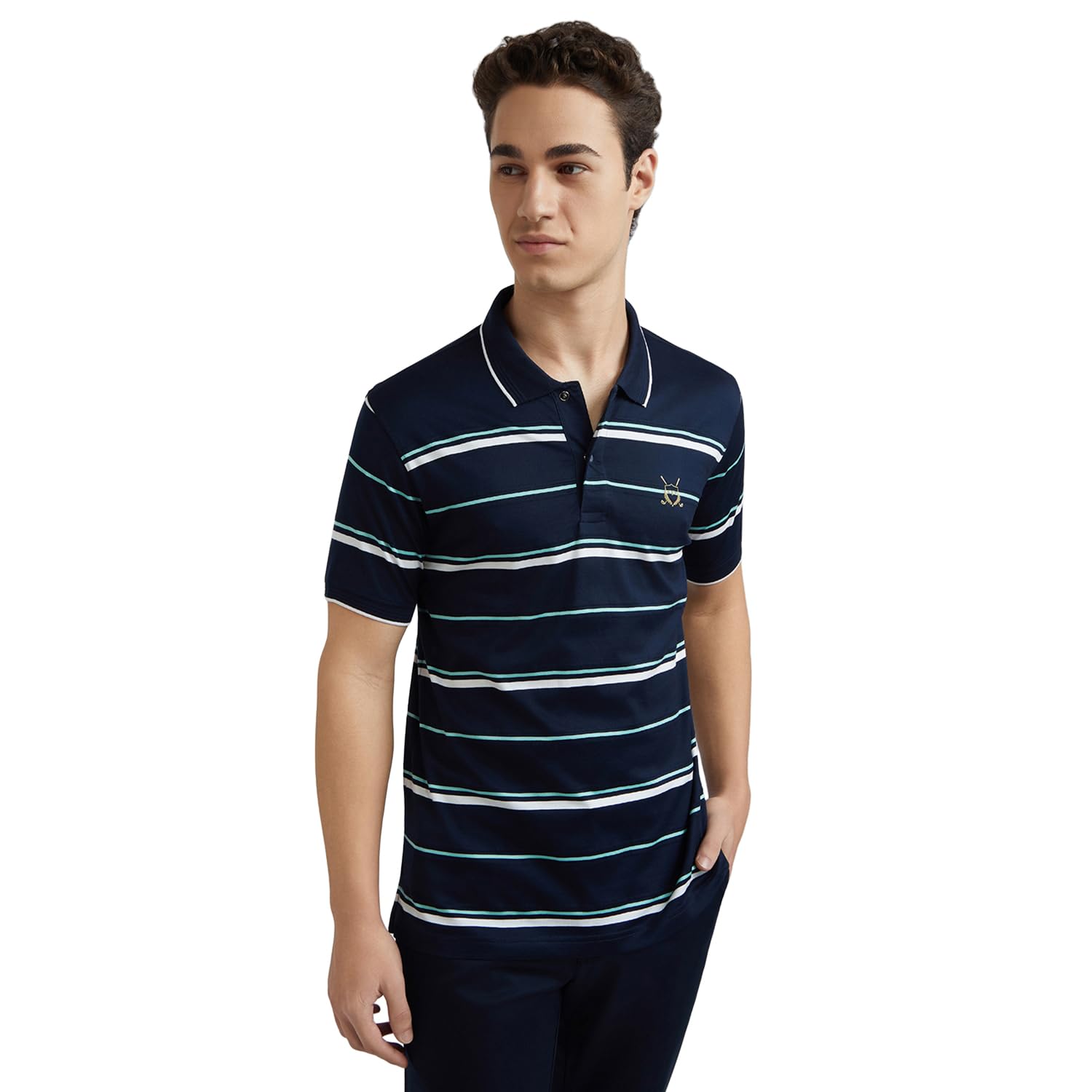 colorplus Tailored Navy T-Shirt for Men-picture-47