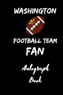 Washington Football Team fan autograph book: Perfect gift for football fan's of Washington DC to be able to collect their favourite players signatures as a keep sake