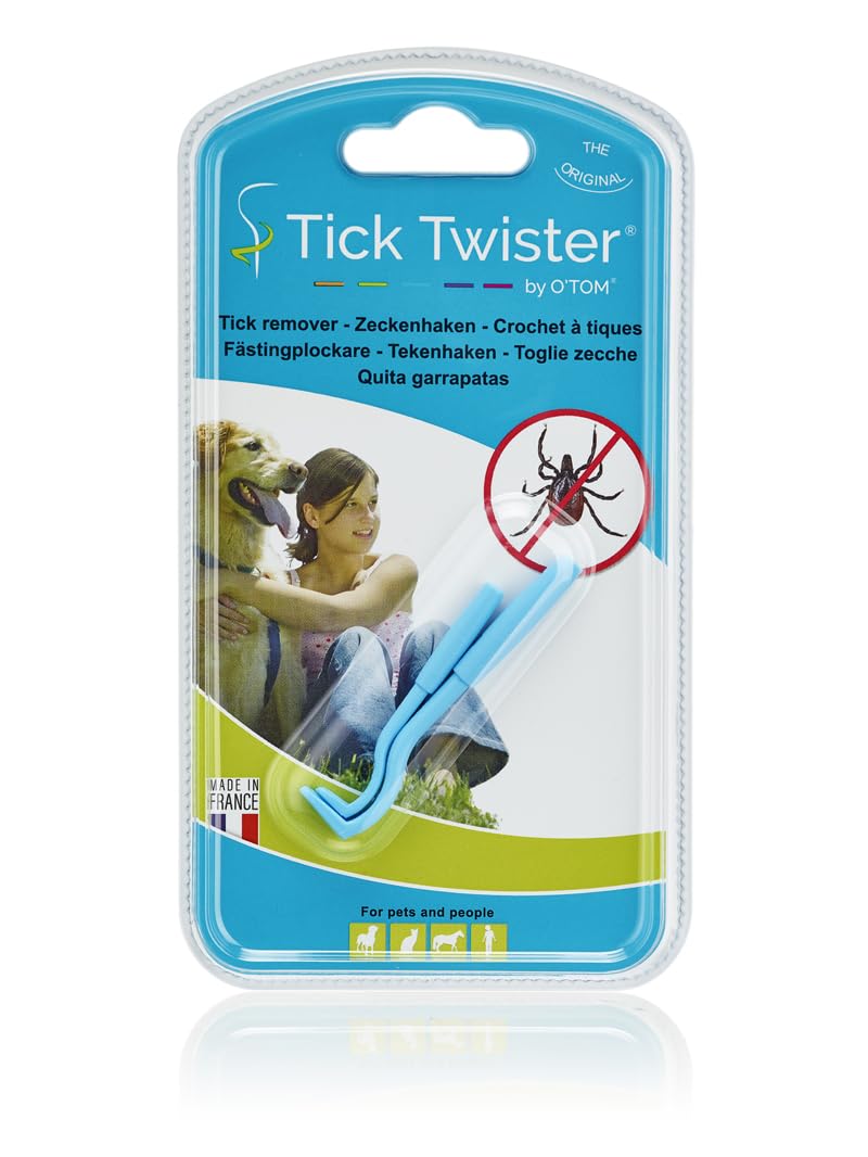 Tick Twister®, Set of 2 Blue Tick Remover, Removes Ticks from Dogs, Cats, Horses and People, Original Tick Tick Remover