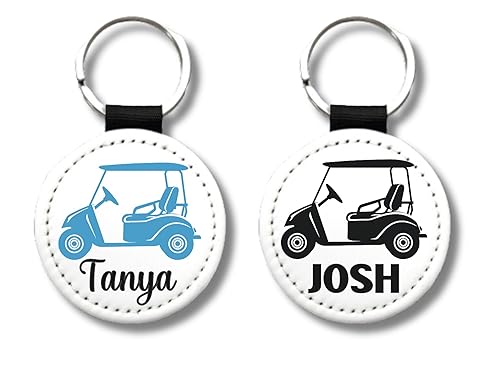Handmade Personalized Golf Cart Key Chain, Golf Lovers Gift, Golf