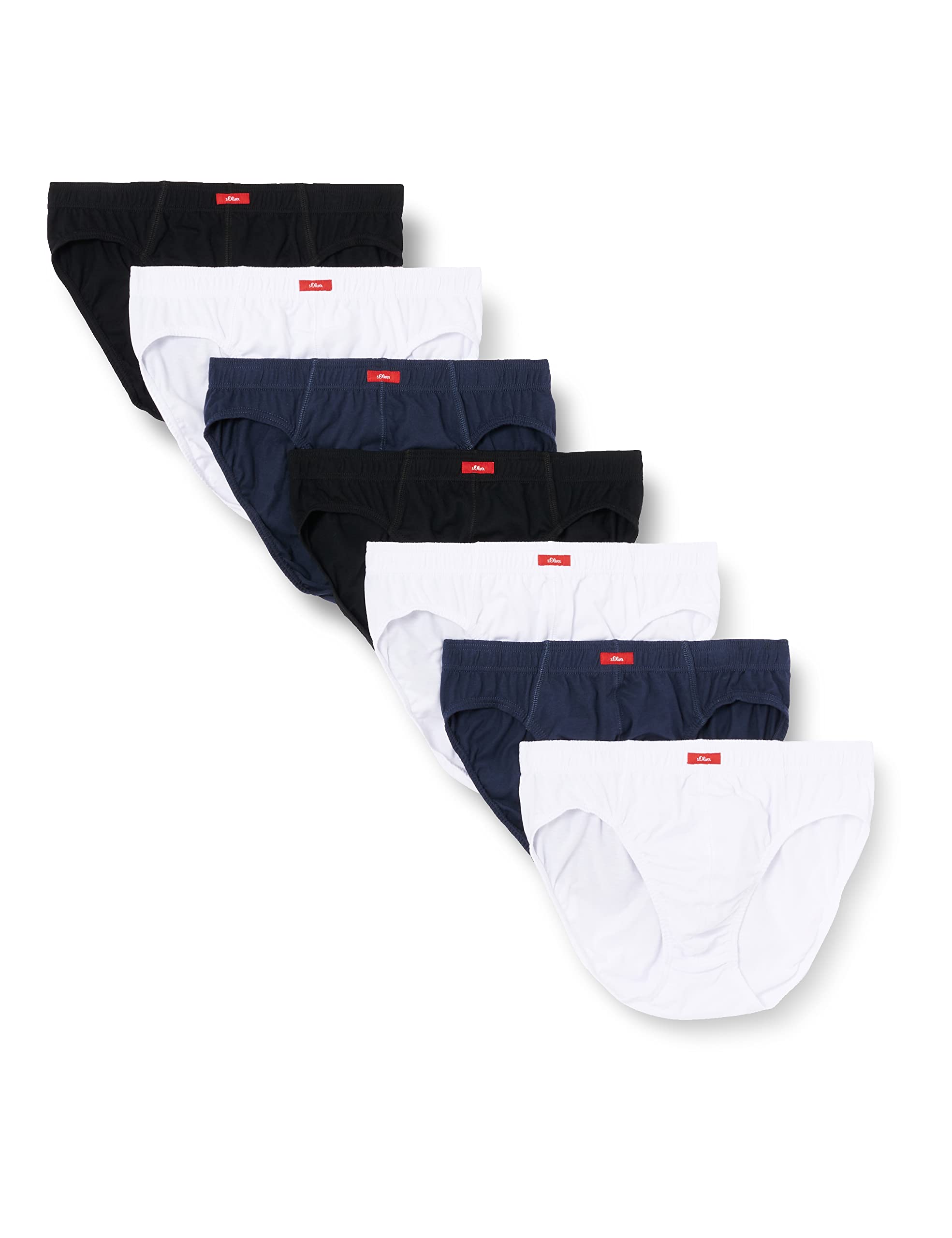 s.Oliver Bielizna męska (7 sztuk), czarny/biały/granatowy, 3XL Duże rozmiary