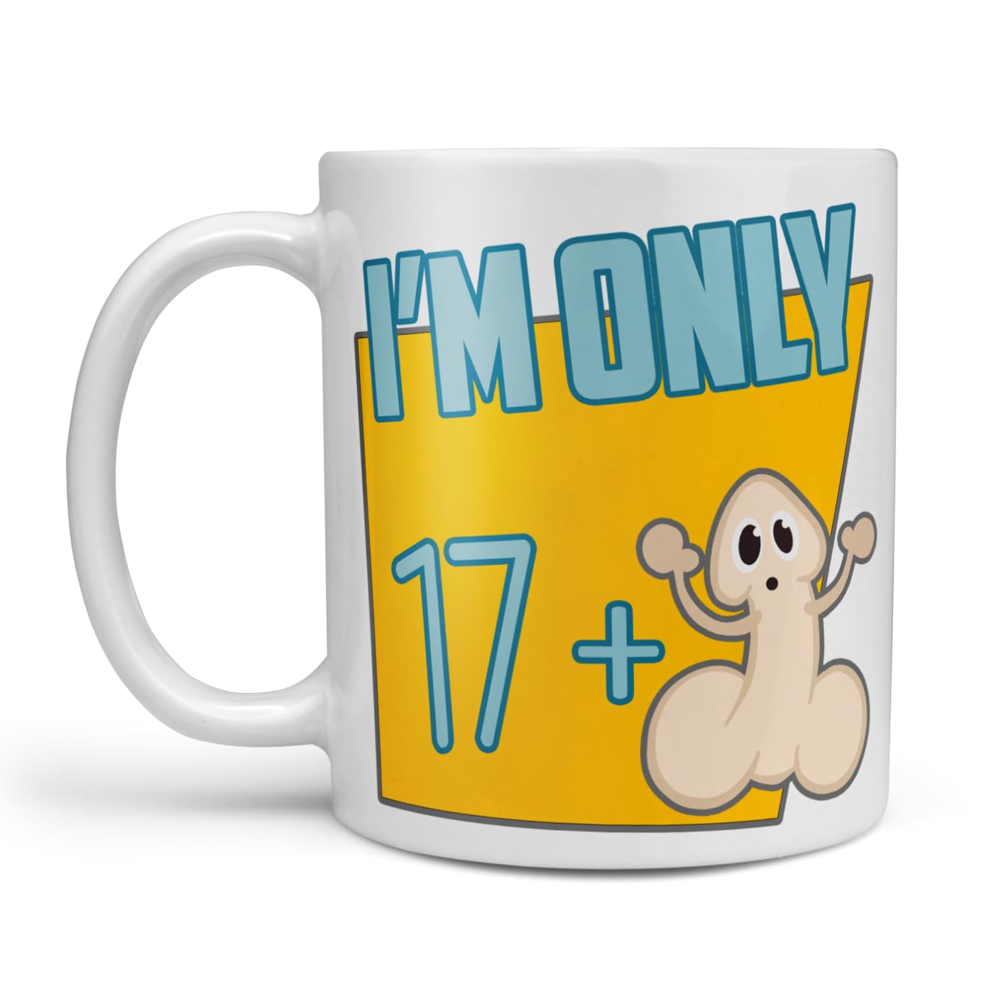 Funny Birthday Gift Novelty Mug 'I'm ?? plus 1!' Funny Gift for a Mans or a Womens, The Perfect Birthday Gift! (Any age)