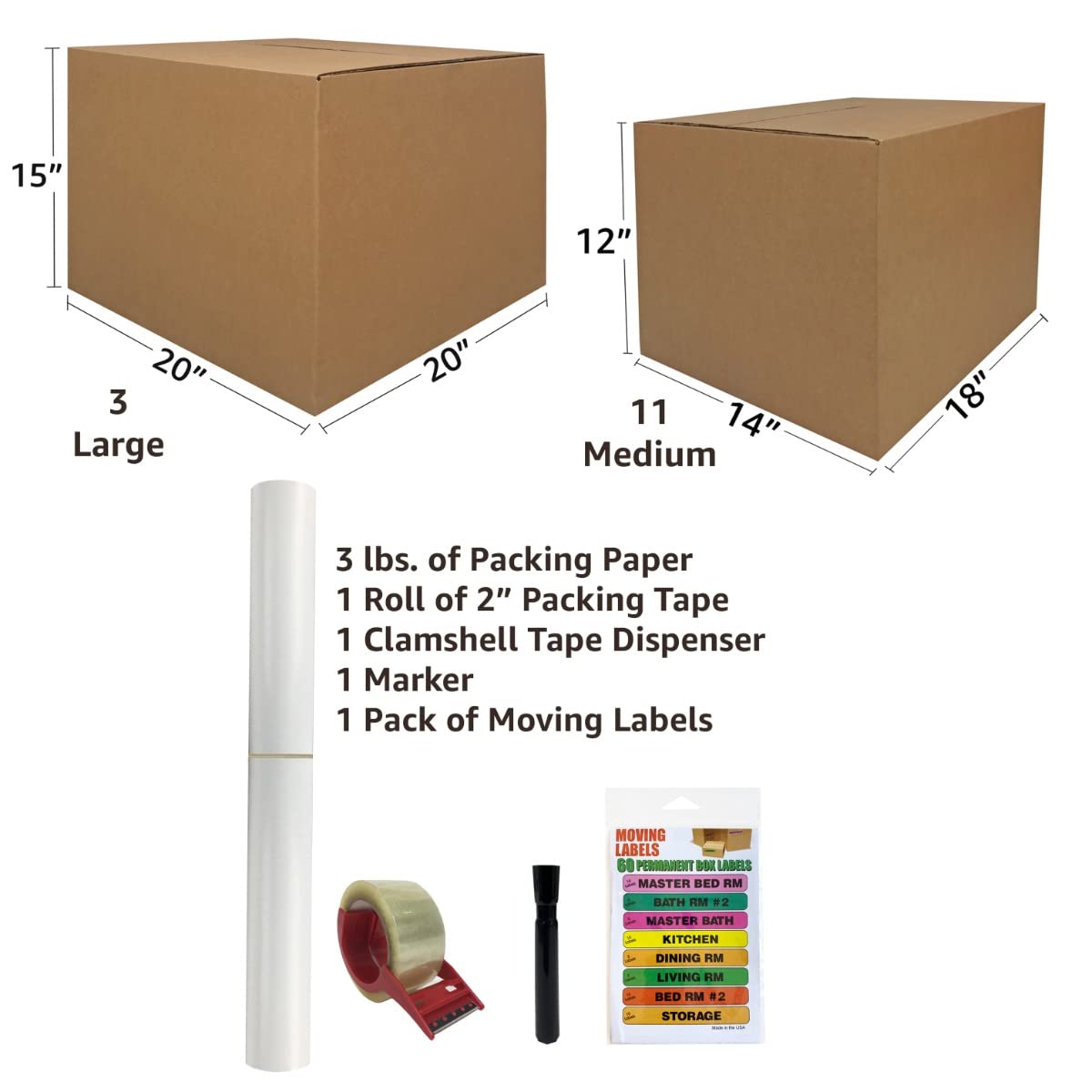 Box Packing Instrumental Snapklik.com : Bigger Boxes Smart Moving Kit #1, Moving Boxes ...