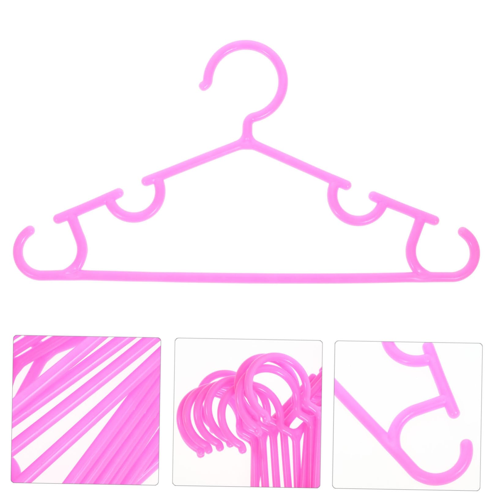 TOPBATHY 50 Uds Perchas para Niños Perchas para Ropa para Faldas Estante para Ropa Percha para Botas Que Ahorra Espacio De Plástico para Niños Pequeños Percha para