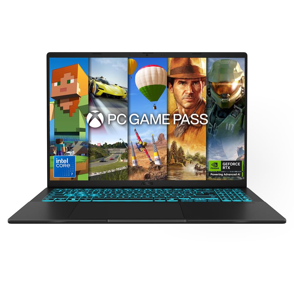 ASUS ASUS V16 V3607VM Gaming Laptop | 16.0" WUXGA 144Hz Screen | Intel Core 7 240H | NVIDIA GeForce RTX 5060 | 16GB RAM | 1TB PCIe SS