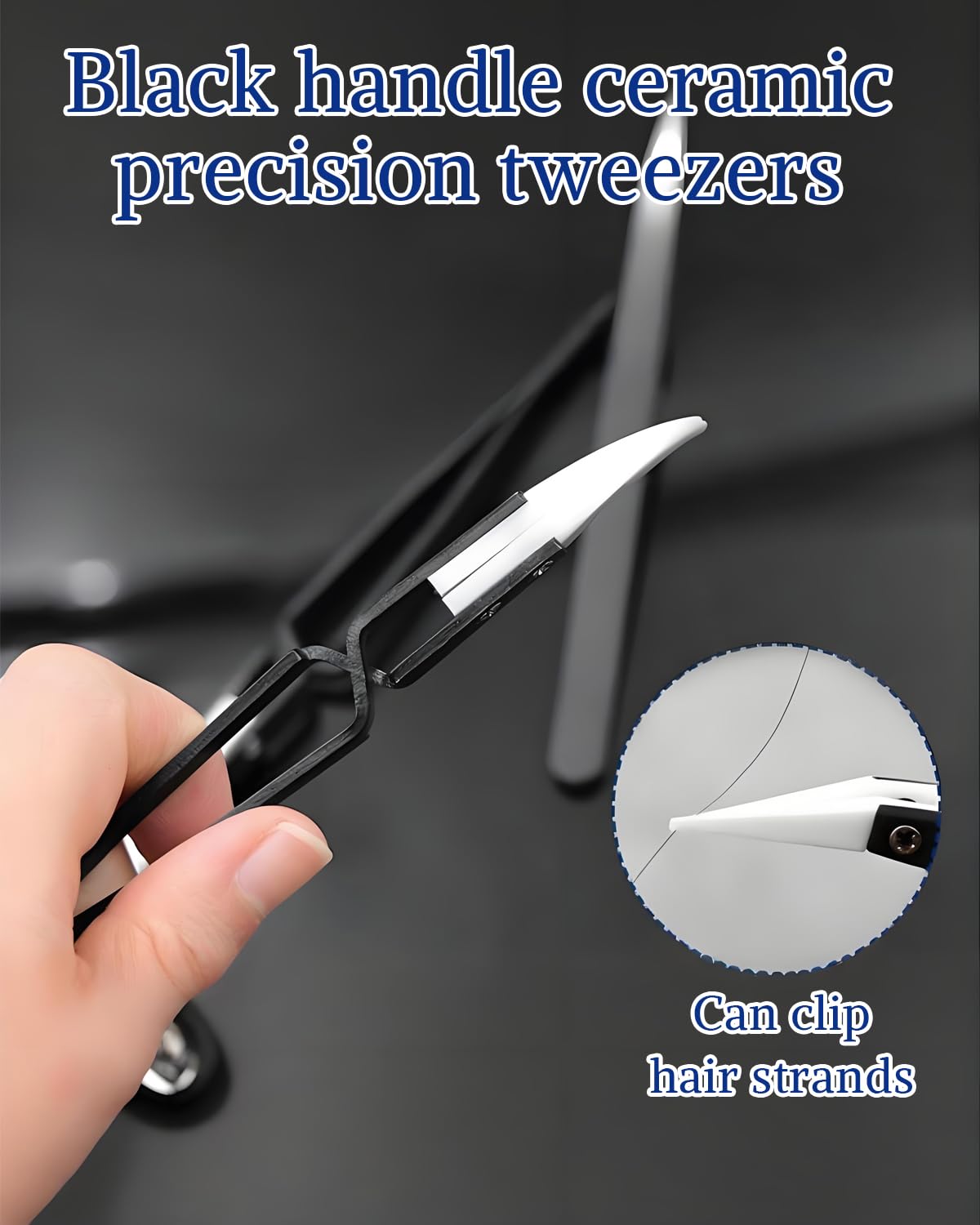 Set 4 Pinzette Precisione ESD Antistatiche In Acciaio Inox Con Punte In Plastica Intercambiabili – Ideali Per Elettronica, Gioielli, Modellismo E Laboratorio
