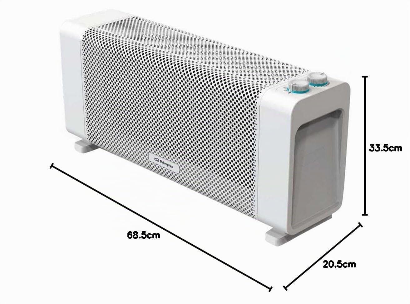 Orbegozo RMB 2010 Radiador de Mica, 2000W, Blanco, Rápida convección y difusión del calor, Termostato Regulable, 2 Potencias, Triple sistema de protección Sobrecalentamiento