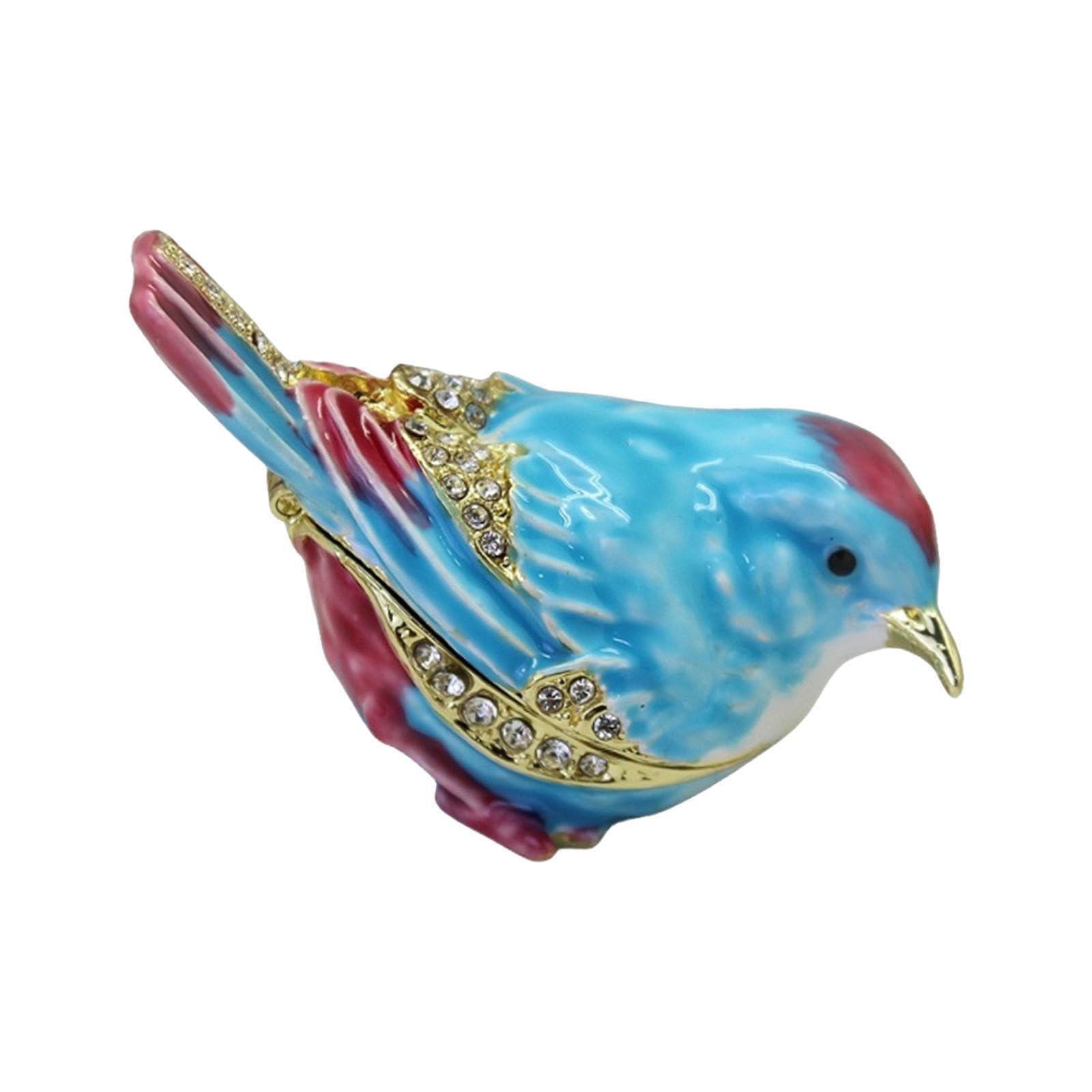 CYDZSRA Inspiring Jewelry Organizer Case Elegant Bird Trinket Box With Lid Unique Style For Organized Storage Collectible Figurine Party Unique Gift Home