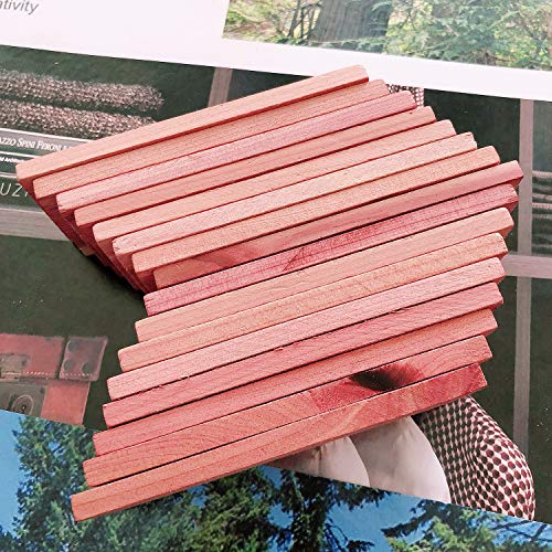 Cedar Space Blocos de cedro para armazenamento de armários, blocos de cedro vermelho aromáticos 100%