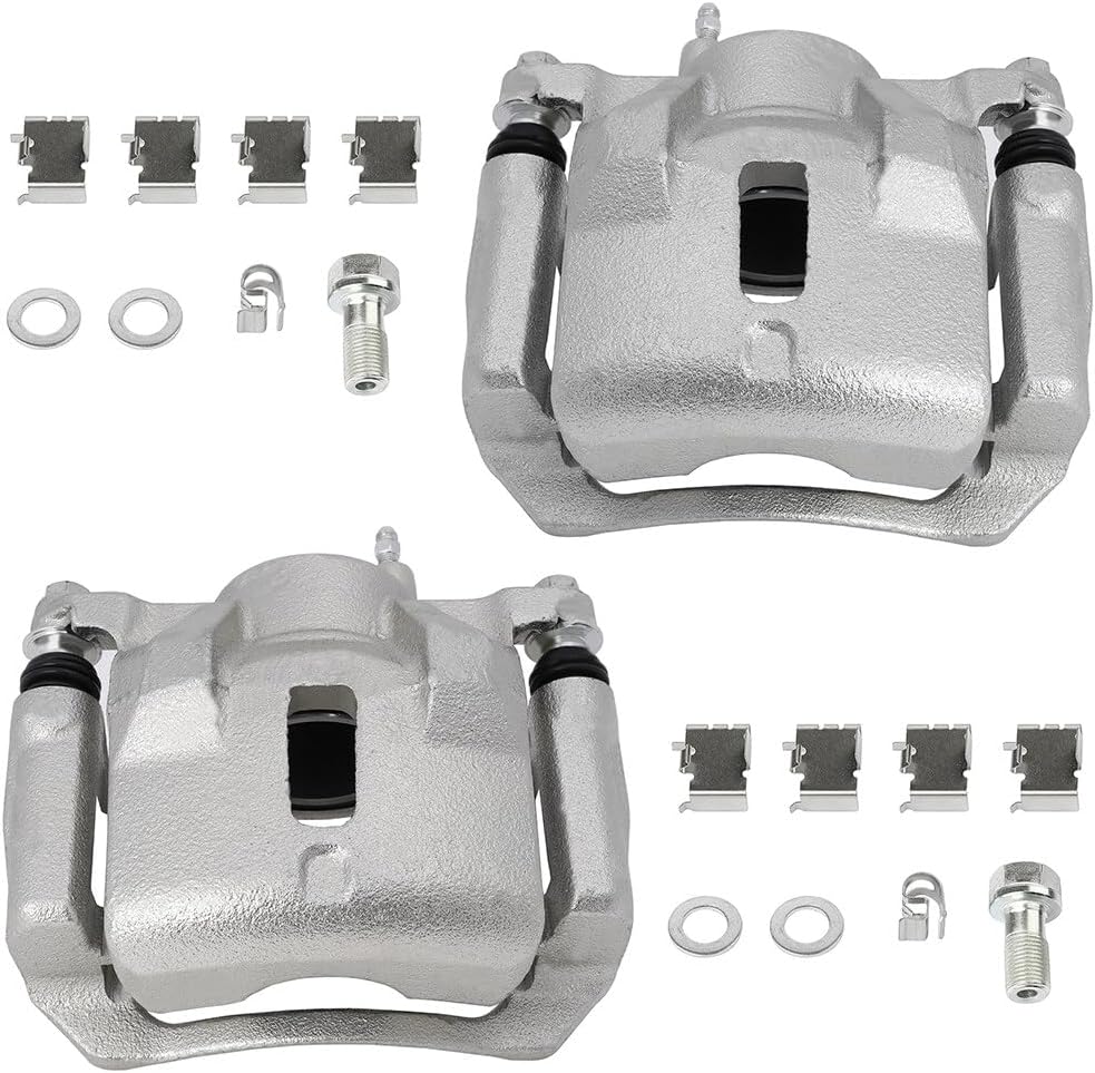cciyu 19B2698 19B2699 Front Left & Right Brake Calipers With Bracket For Pontiac For Vibe 2003-2008,For Toyota For Corolla 2003-2008,For Toyota For Matrix 2003-2008 Driver & Passenger Side