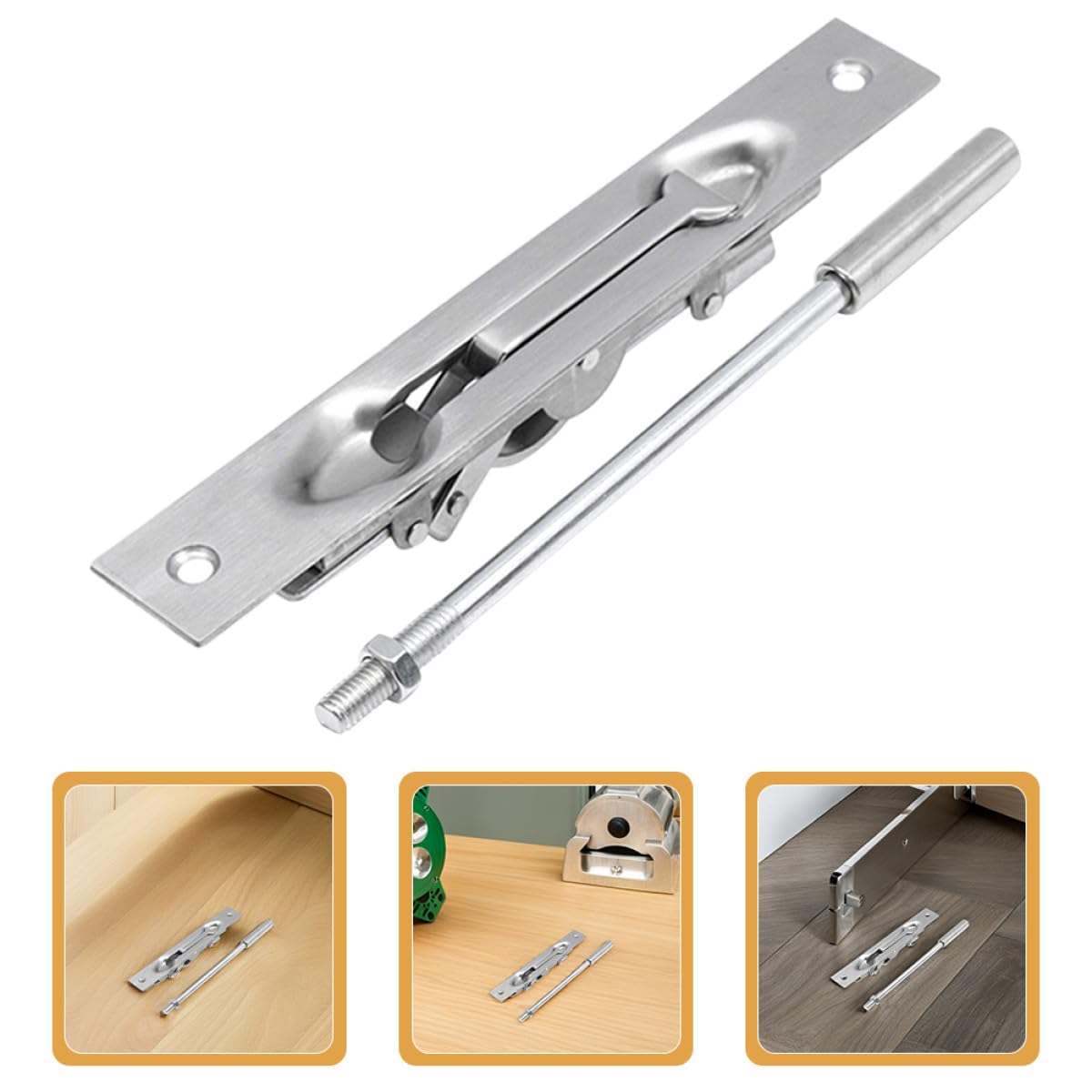 Healeved Chiavistelli a Scorrimento in Acciaio Inox 6 Pollici, Serrature a Scatto per Porte Interne e Cancelli, Set da 2 Pezzi, Sicurezza Domestica e Commerciale, Installazione Stabile