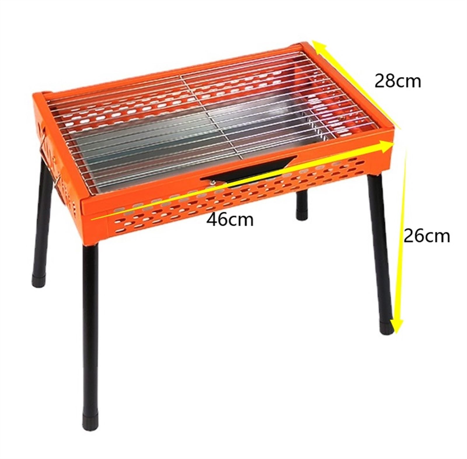 Grill Węglowy Grill Węglowy Przenośne Grille Składane Metalowe BBQ Do Gotowania Na Pikniku Świeżym Powietrzu Przenośny
