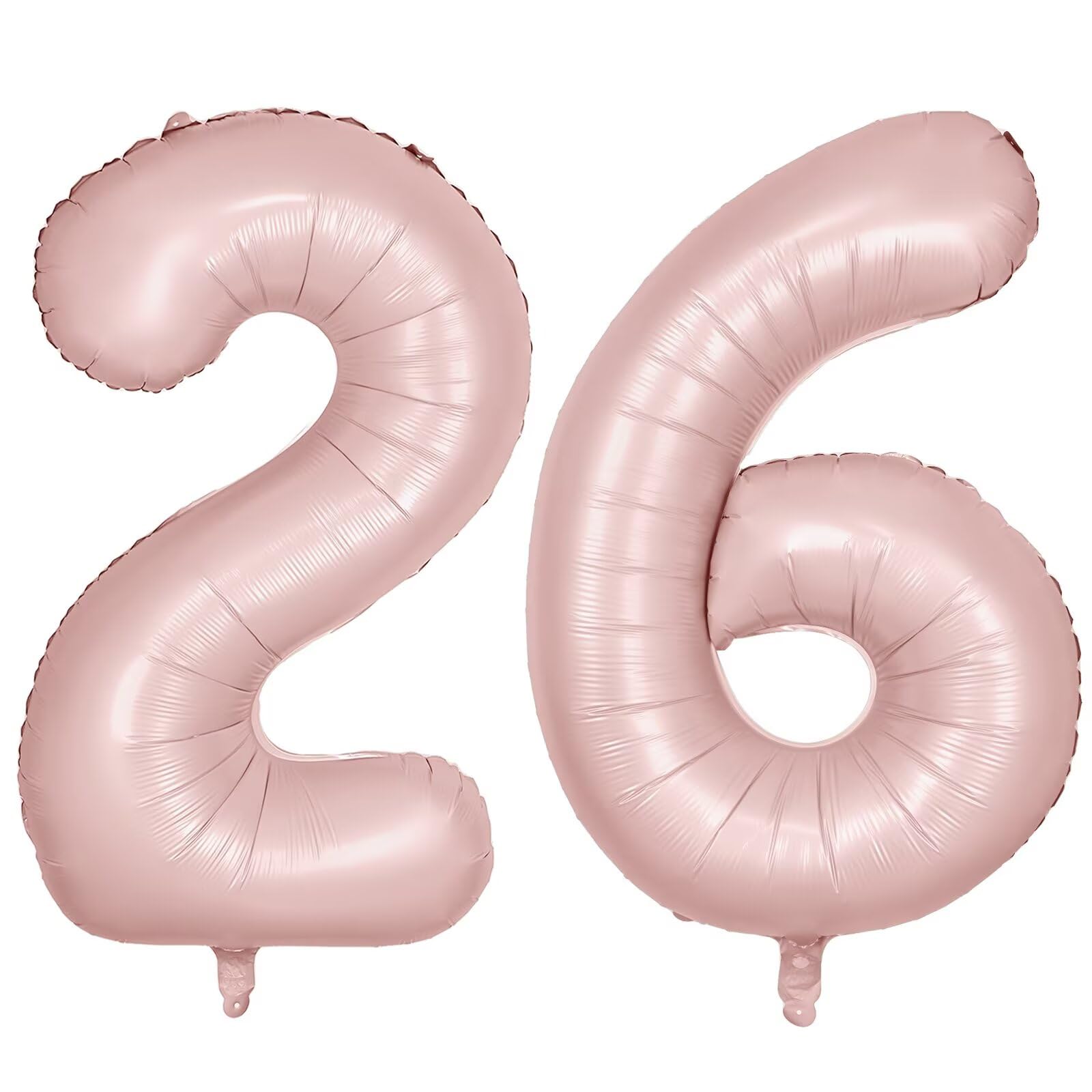 Light Pink Number 26 Balloons 40 Inch Large Aluminum Foil Party Balloons