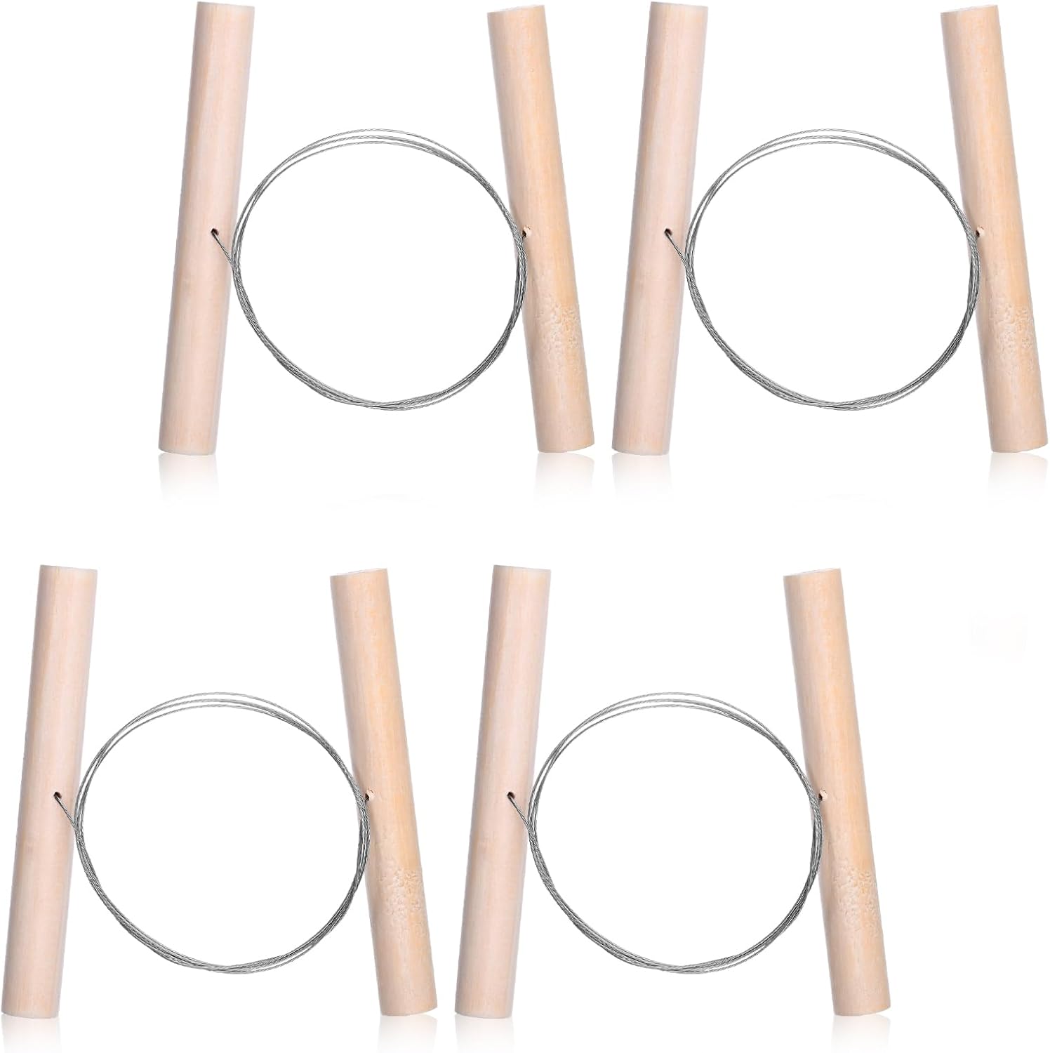 4 Pcs Clay Wire Cutter, Adjustable Cutting Tools for Pottery Clay, Wire Cutters for Clay, Ceramics, Sculpting and DIY Art Craft Projects