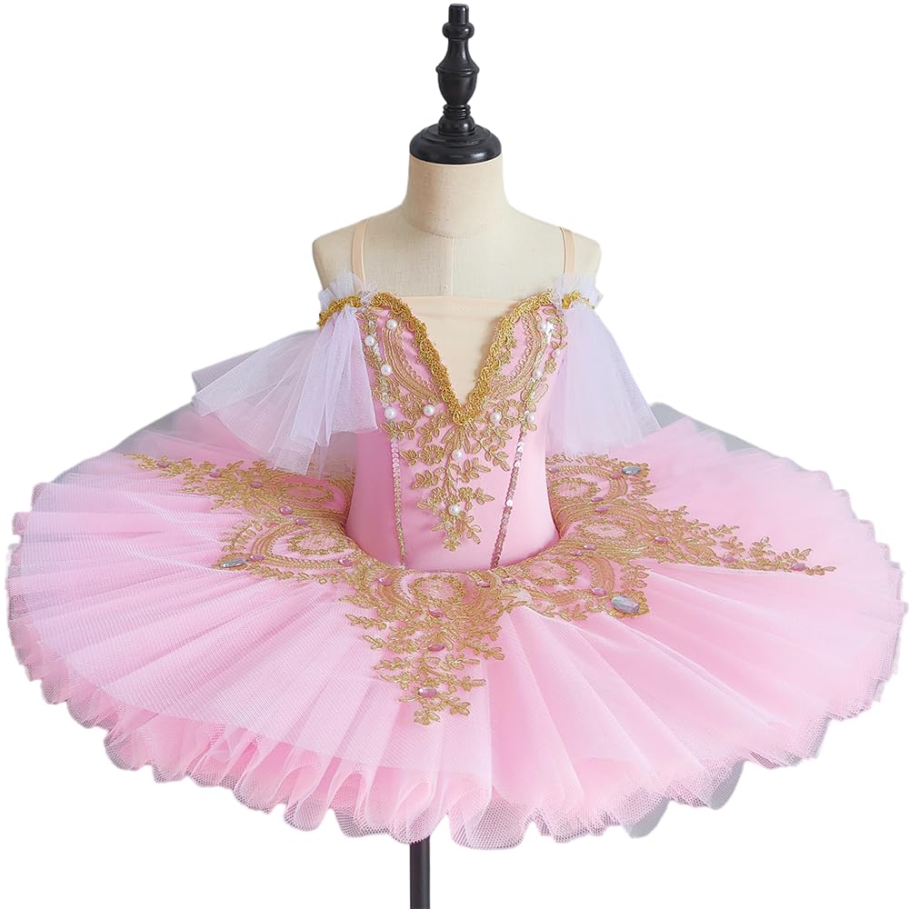 GeRRiT Niña Ballet Tutú Profesional Mujeres Adultas Niño Niños Ballet Danza Traje Plato Panqueque Tutú Bailarina Vestido De Fiesta