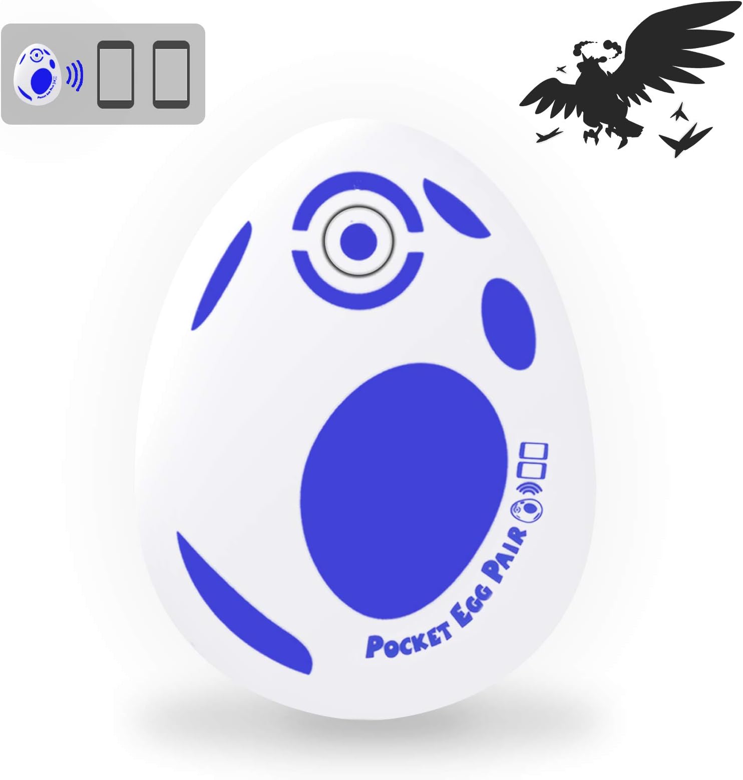 JZW-Shop New Pocket Egg Auto Catch Auto Spin Connects Two Phones At the Same Time for Go Plus Accessory Compatible with iPhone and Android (Blue), Blue