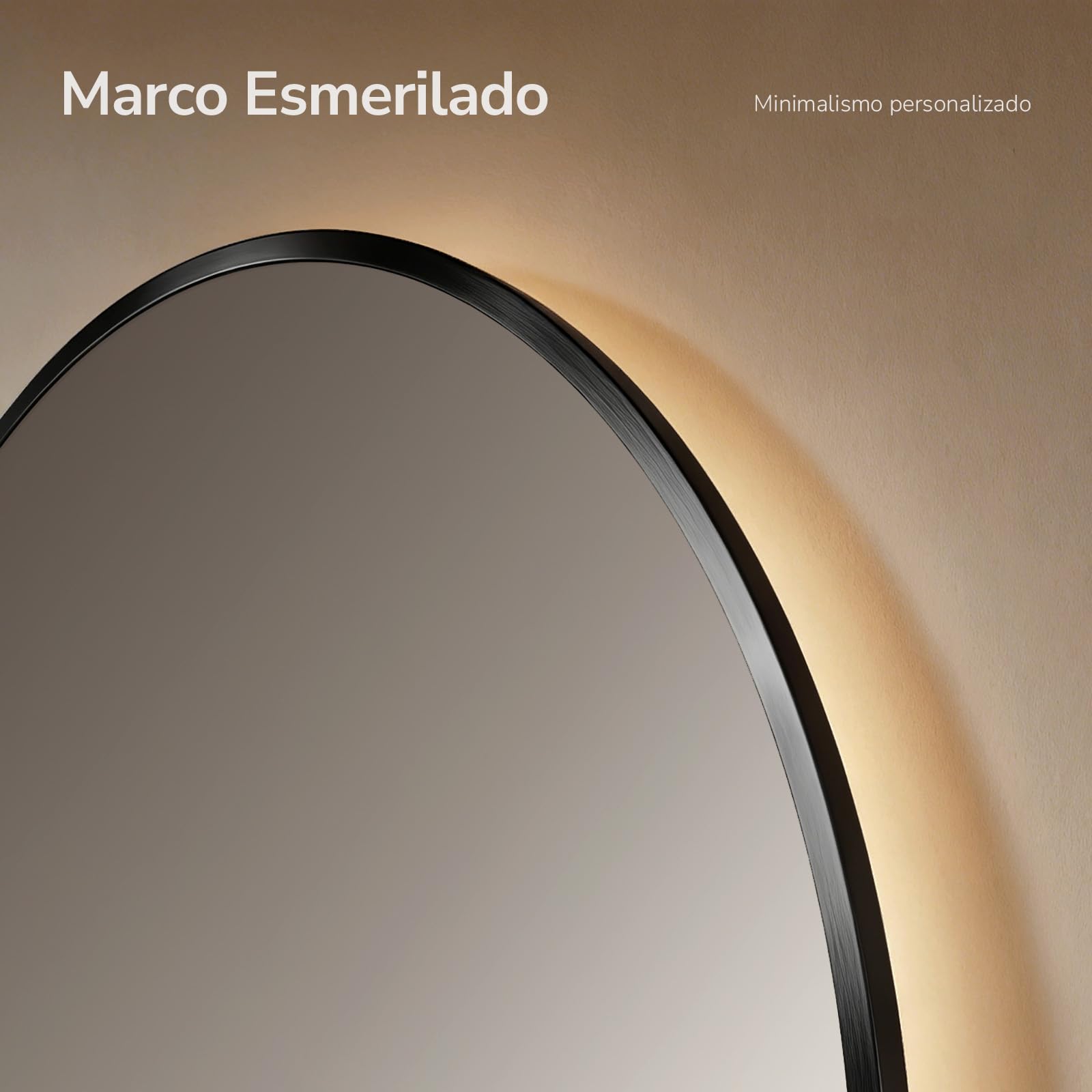 EMKE Espejo de Baño LED Redondo con Reloj y Anti-Vaho,Marco Negro,80 cm | Espejo Pared Lumino Marco de Aluminio - Luz Regulable 3 Color (3000K-6500K), Control Táctil, Memoria, Apagado Auto 3h