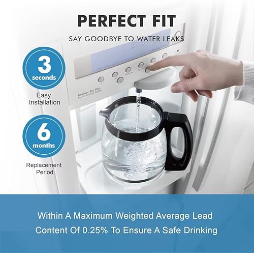 Miniatura 5 de Repuesto para EDR1RXD1, W10295370A, compatible con Kenmore 46-9081, 46-9930, P4RFWB, P8RFWB2L, paquete de 1