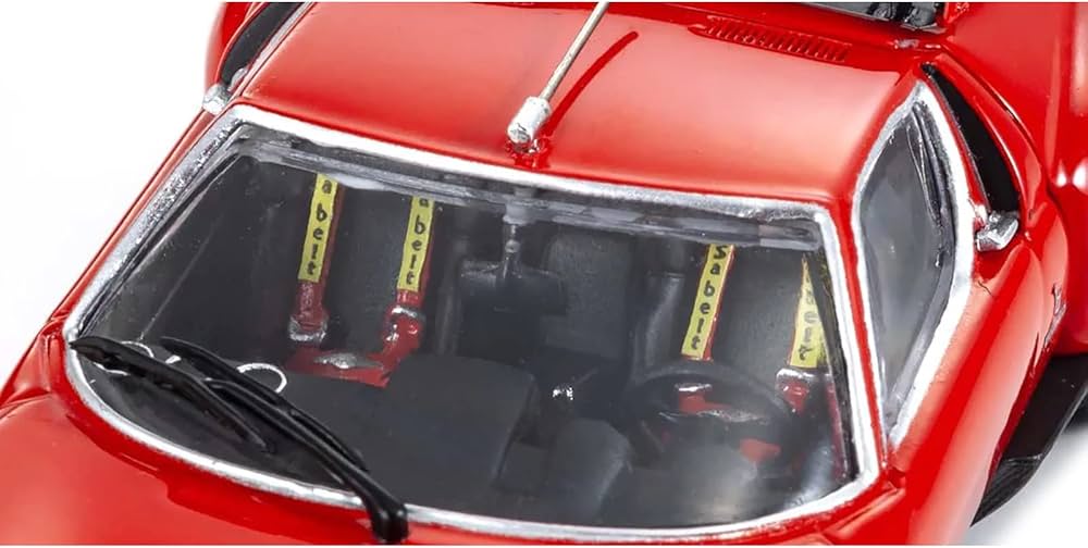 Amazon.com: Lambo Miura SVR Red with Black Accents and Gold Wheels