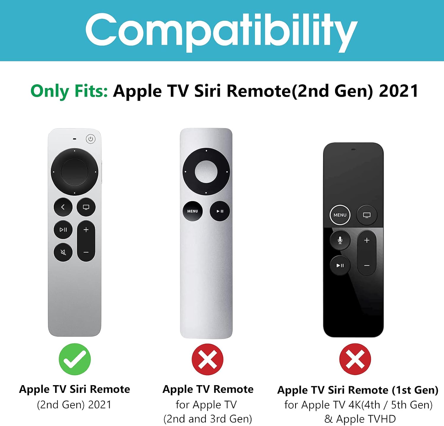 ProCase Protective Case for Apple TV Siri Remote 2021 (2nd Gen) - Image 3