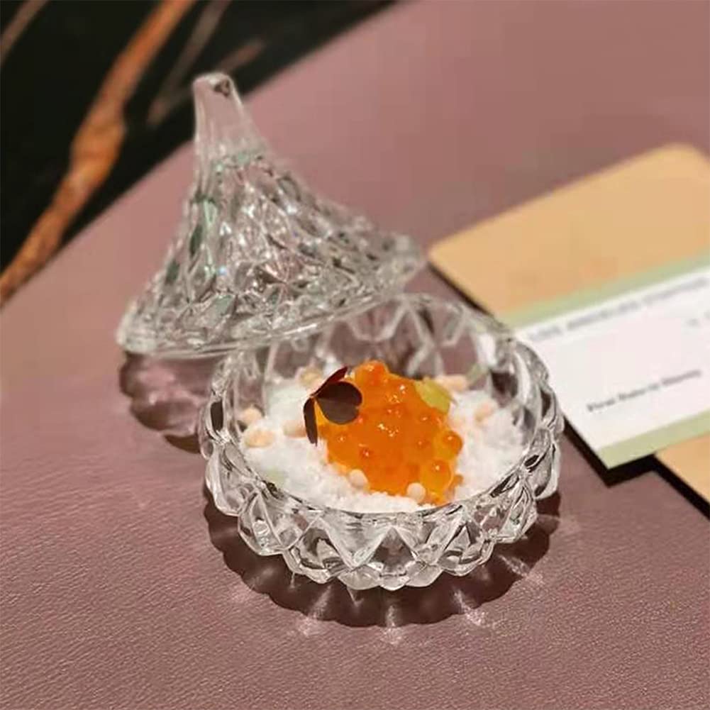 DUEBEL Lot de 2 cuillères à caviar en verre avec cuillère à caviar en nacre de 8 cm – Refroidisseur universel pour Martini, vin, liqueur et cocktail