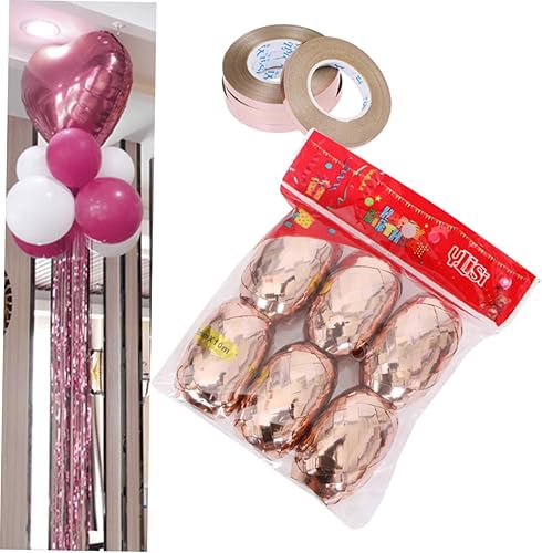 Miniatura 8 de jojofuny 12 Pcs Listones para Manualidades Gift Ribbon Rose Gold Ribbon Gift Ribbons Grosgrain Ribbon Glitter