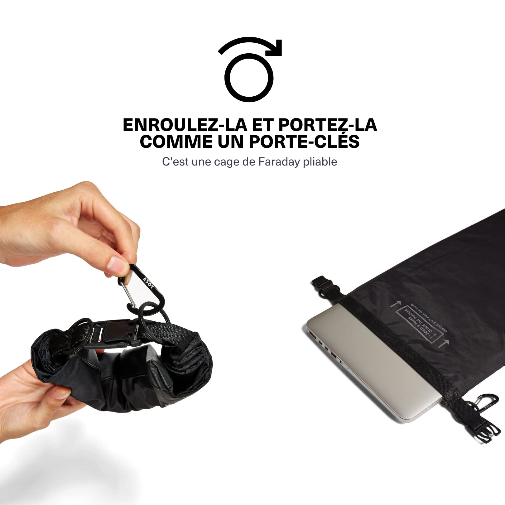 TOCA Pochette Anti Ondes pour téléphone Portable, Sac Faraday, bloqueur Signal WiFi/GSM/GPS/Bluetooth, aux Cartes De Crédit
