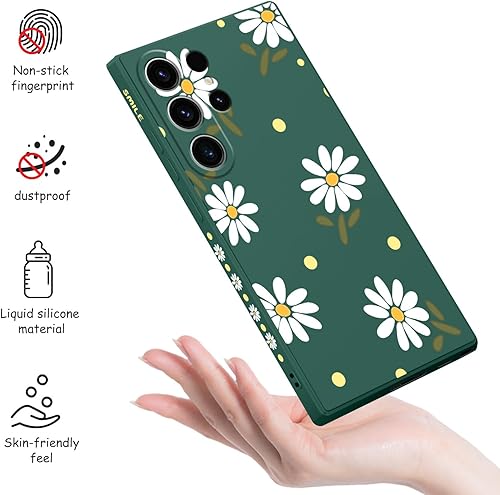 Miniatura 4 de Funda para Samsung Galaxy S23 Ultra, diseño de flores de mariposa antideslizante, a prueba de golpes, suave protector de silicona para Galaxy S23