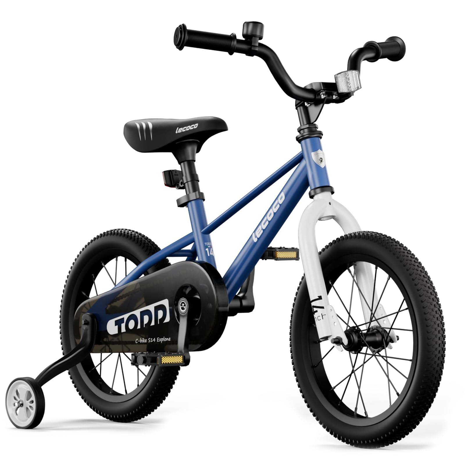 lecocoKids Bike for Boys Girls, 14 16 18 Inch Children's Bicycle with Training Wheels Pedal Brakes Handbrake & Kickstand Training Bike for Kids and Toddler Multiple Color