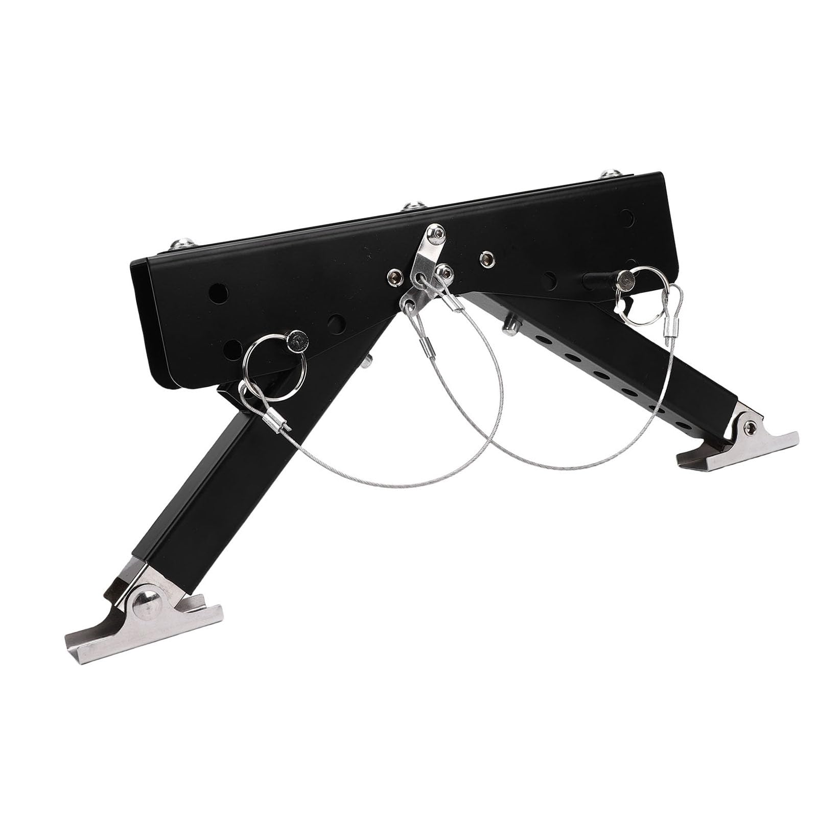 Generic Zestaw Stabilizatora Stopnia do Pojazdu Kempingowego, Wytrzymały Stabilizator Schodów do Pojazdu Kempingowego, Składany i z regulacją Wysokości, Zestaw Stabilizujący Samochodów Kempingowych,