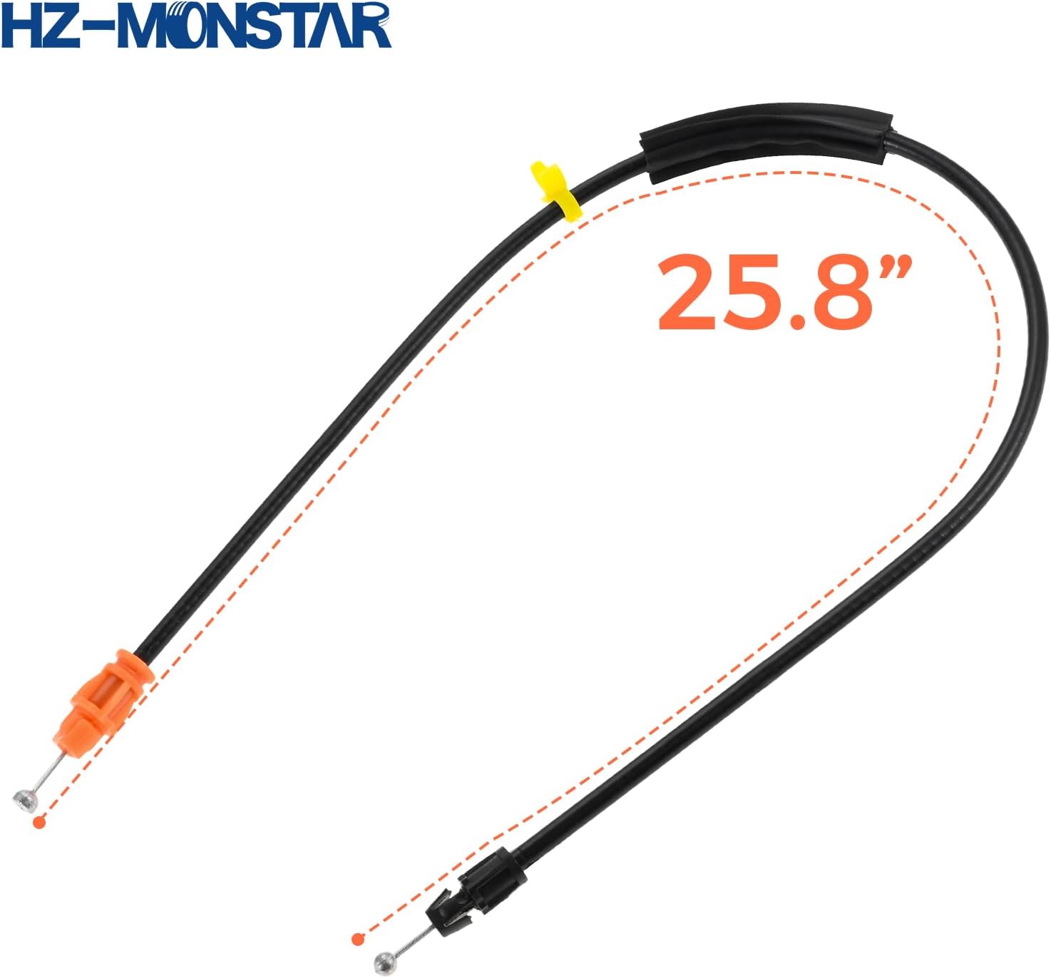 25.8" Door Latch Cable Compatible with 2007-2014 Chevy Tahoe Sierra Yukon Silverado Escalade, Driver/ Passenger Side Front Doors for Power Door Locks Replace 924-481, 22862028, 22862029, 22862030