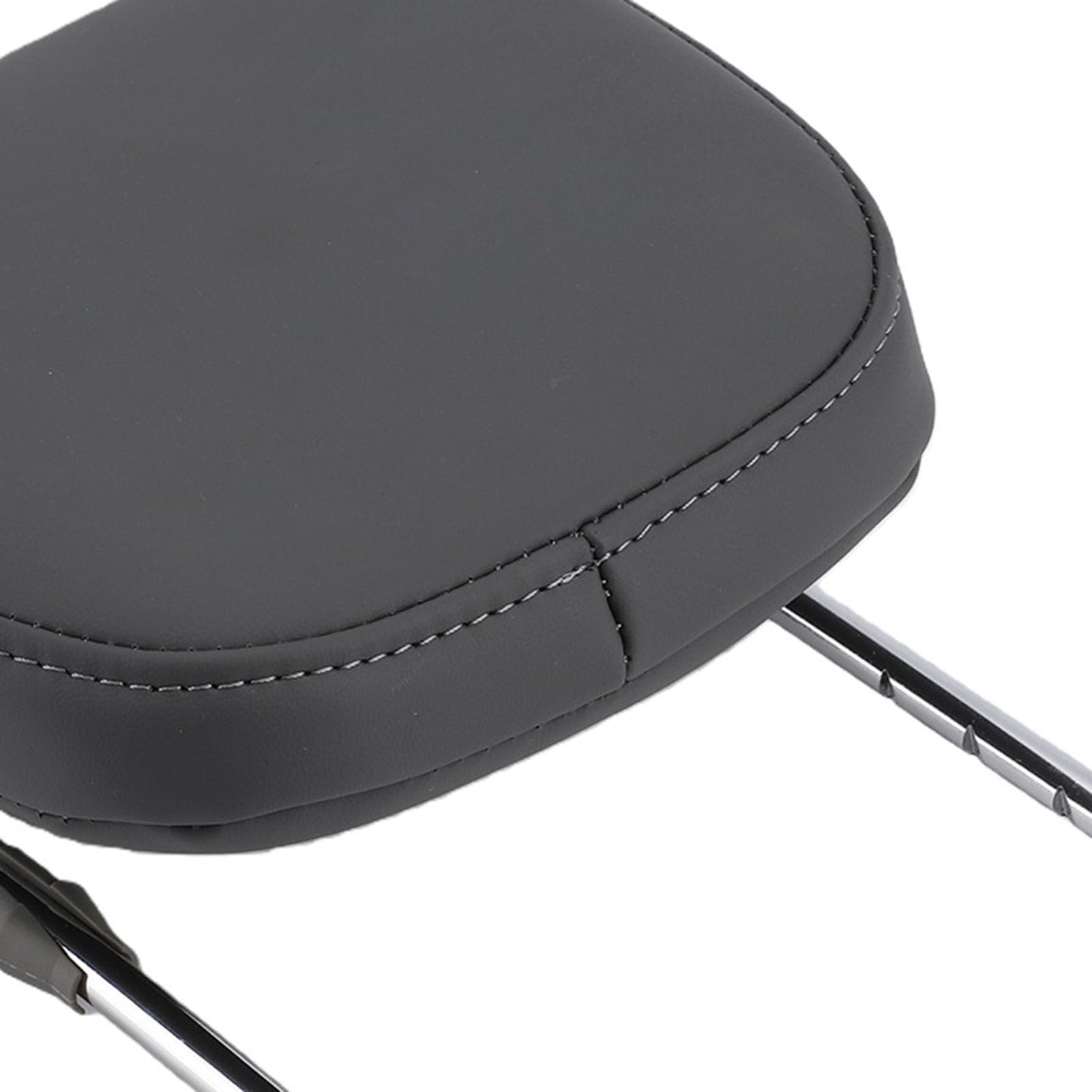 Aramox Appui-tête de Voiture Réglable pour Siège de Voiture avec Mousse à Mémoire de Forme, Cuir PU, Support en Acier Inoxydable, Distance de Trou de 150 Mm, 5,9 Pouces, pour Le Remplacement des