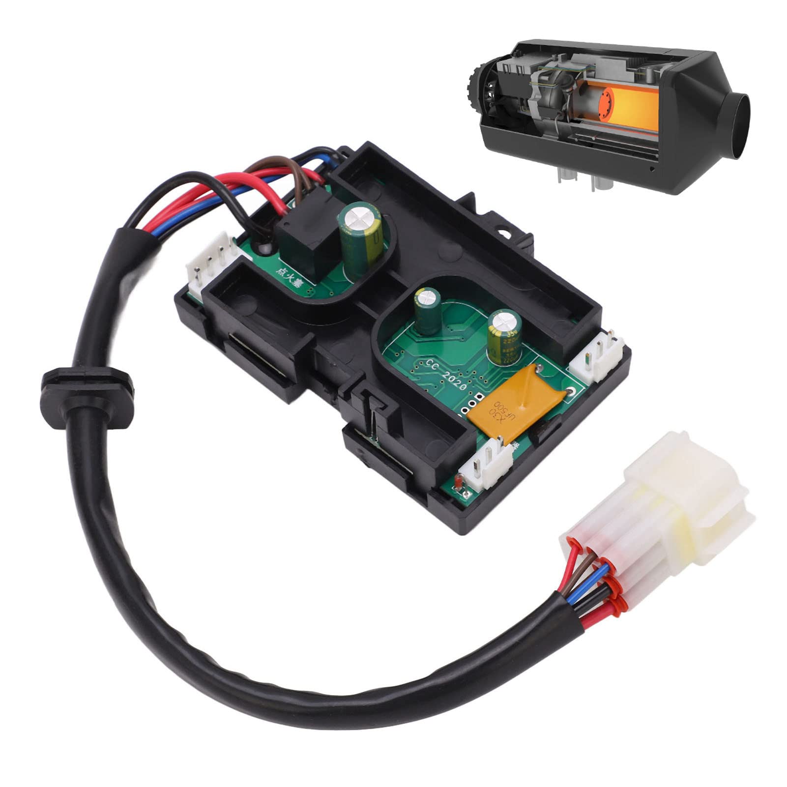 5kw Płyta Kontrolera Ogrzewania Postojowego 7 Przewodowa Płyta Główna Pilot LCD Wysoka trwałość Wysoka kompatybilność z Samochodowym Silnikiem Wysokoprężnym 5kw (12V)